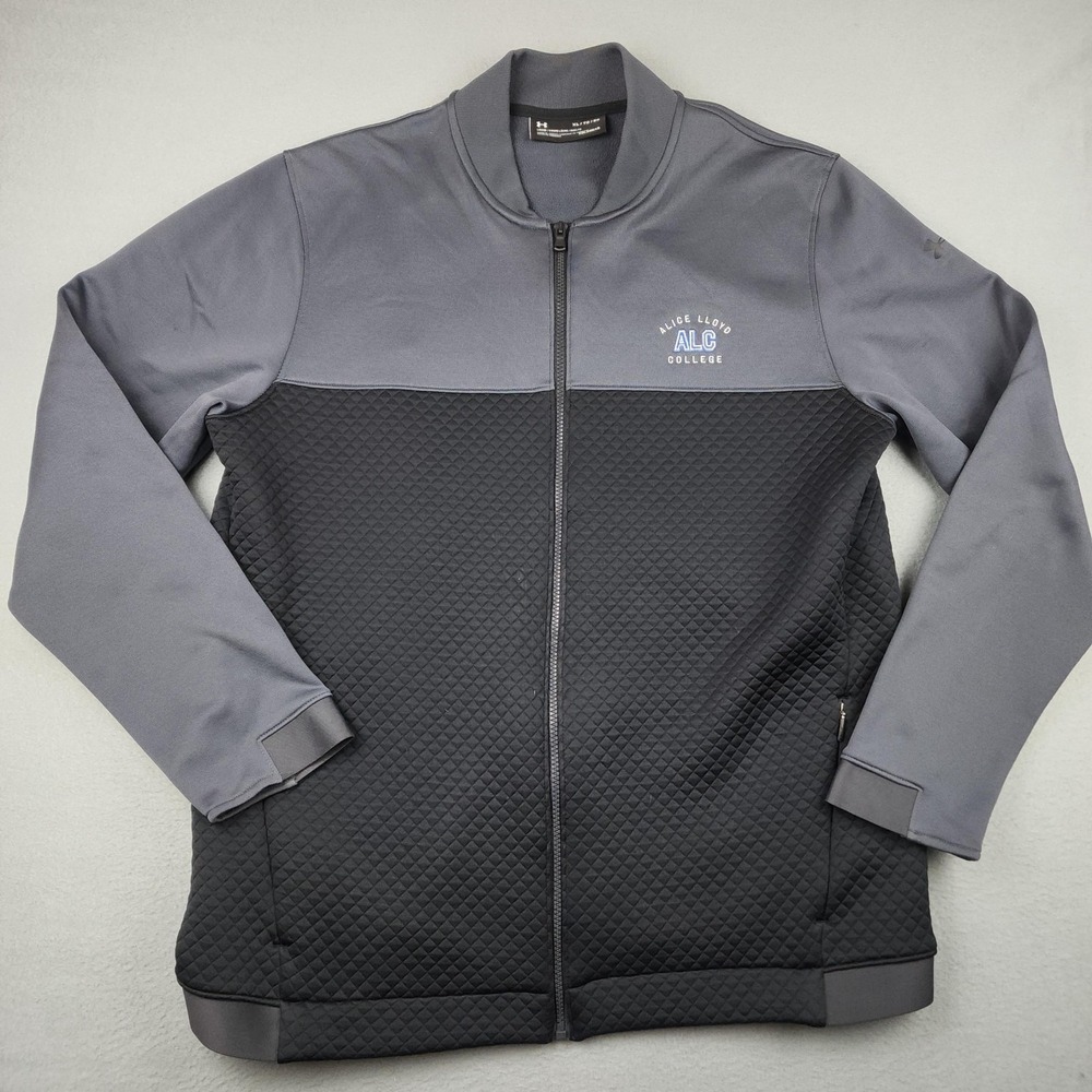 Alice Lloyd College Jacket Mens XL Black NCAA Under Armour ColdGear Full Zip